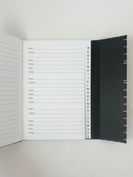 A5 Address Book Flip Cover - Argyle