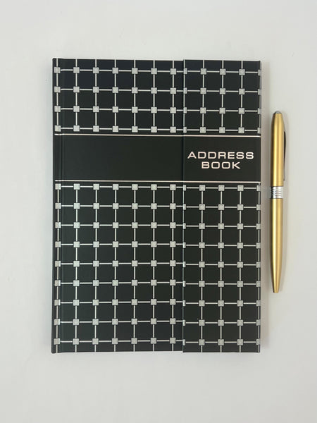A5 Address Book Flip Cover - Argyle