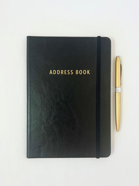 A5 Address Book - Black