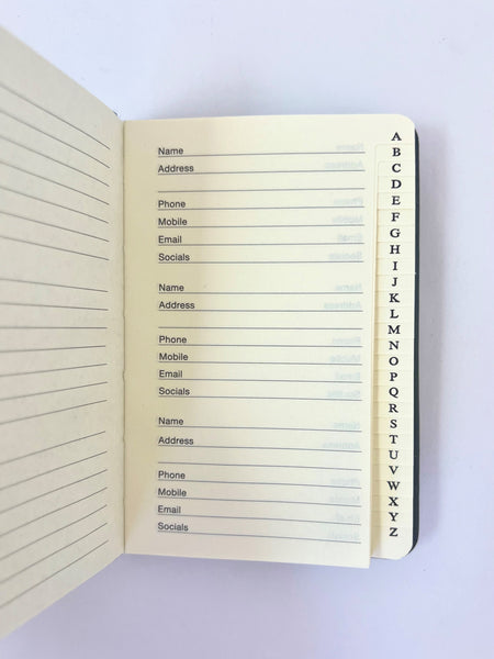 Mini Address Book - Black
