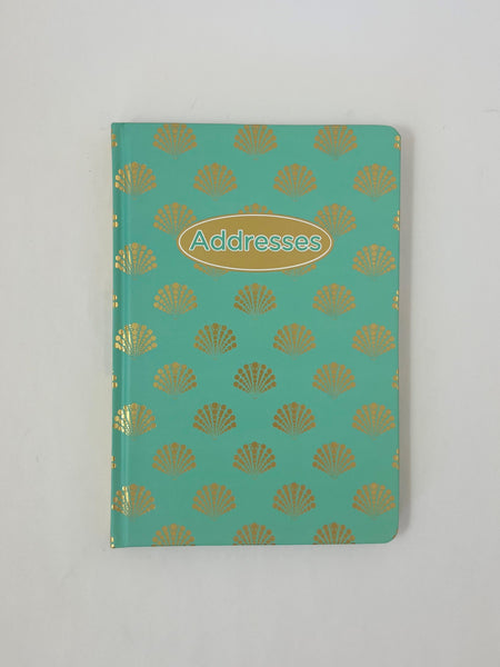 A5 Address Book Case Bound - Golden Seashells 30% OFF