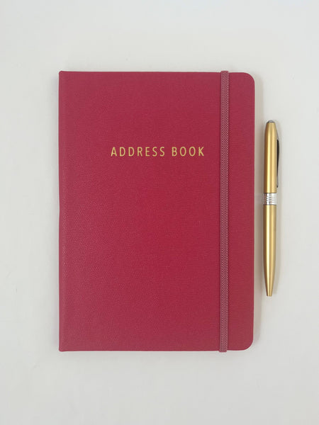 A5 Address Book - Cherry