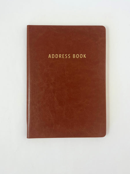 A5 Address Book - Tan