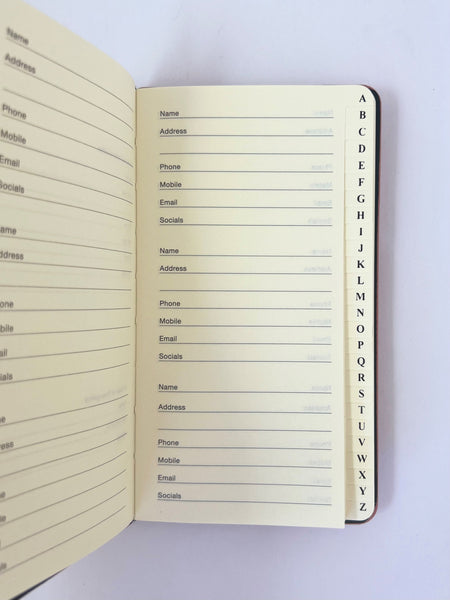 Slim Address Book - Rose