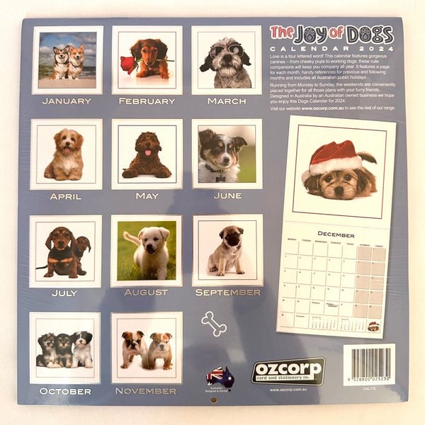 2024 Calendar - The Joy of Dogs 30% OFF