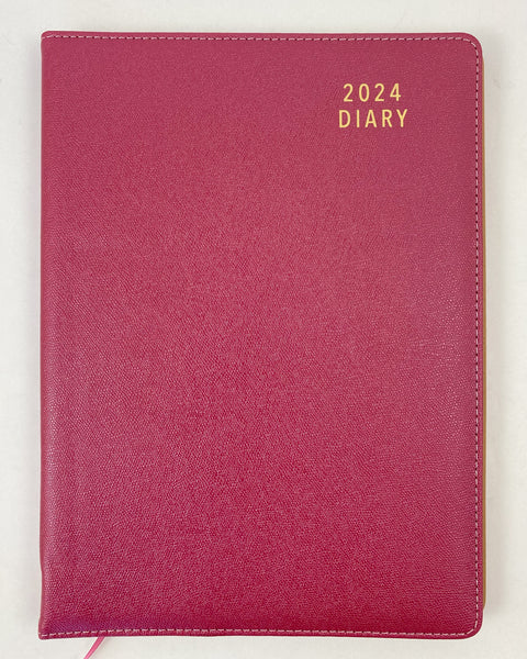 2024 A4 Diary Week to View CHERRY 30% OFF