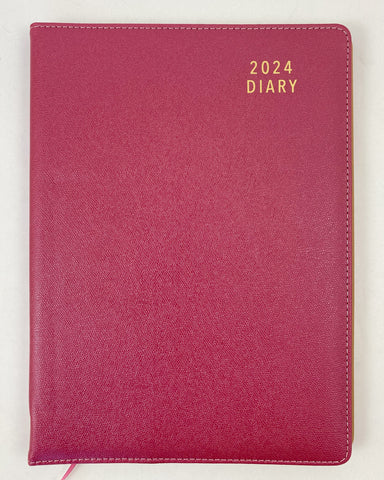2024 A4 Diary Week to View CHERRY 30% OFF