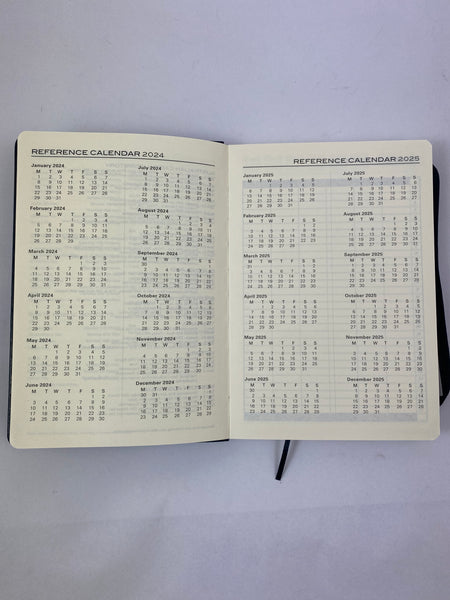 2024 A5 Diary Day to a Page - Black 30% OFF