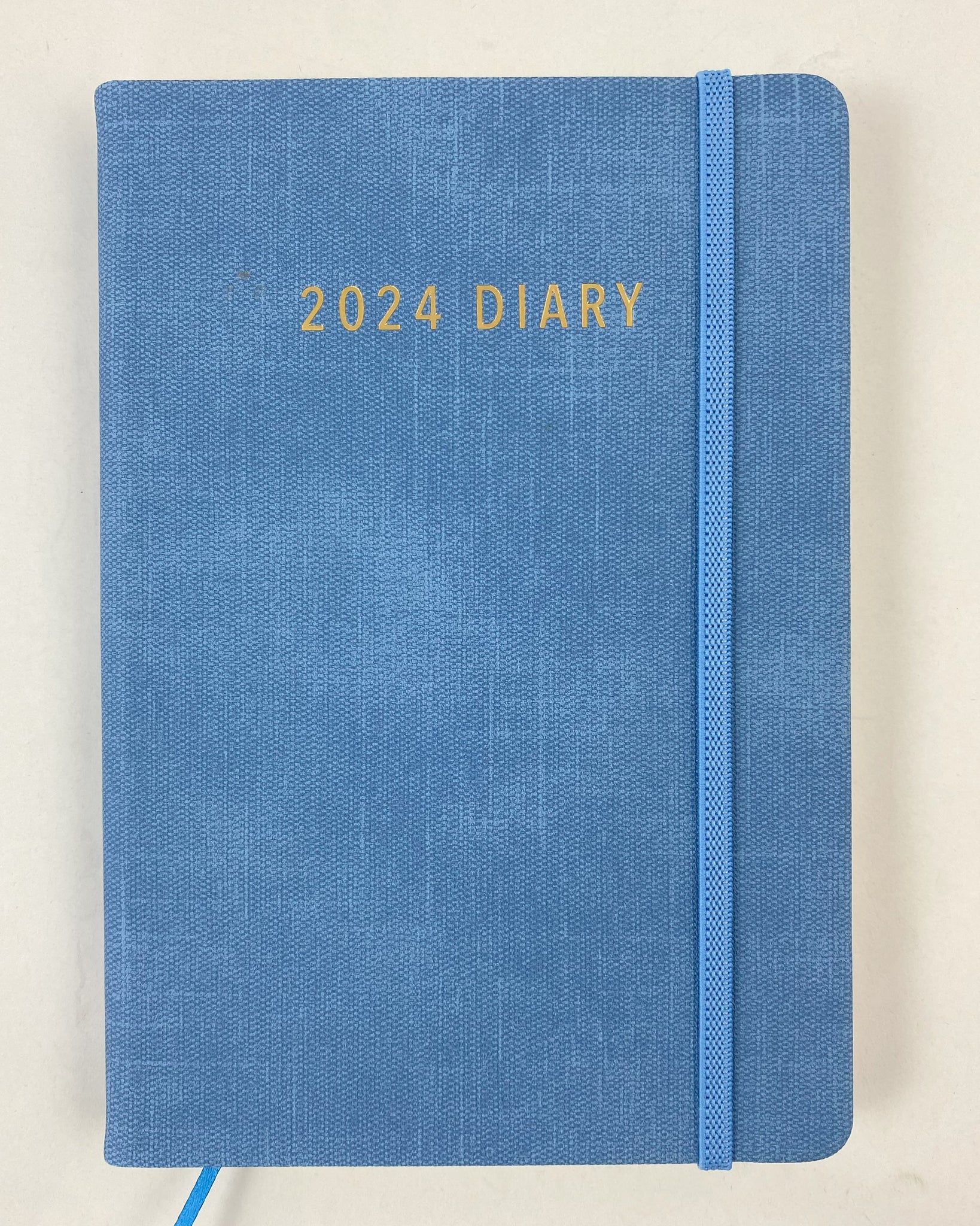 2024 A5 Diary Day to a Page - Blue 50% OFF