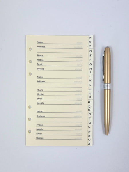 2026 Organiser Diary Refill - Slim Week to View