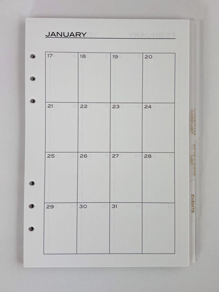 Family & Friends Planner Binder REFILL