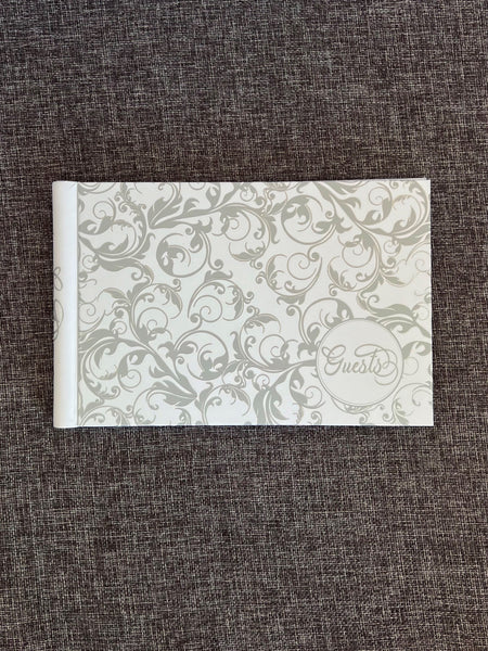 Guest Book  - Silver Linework