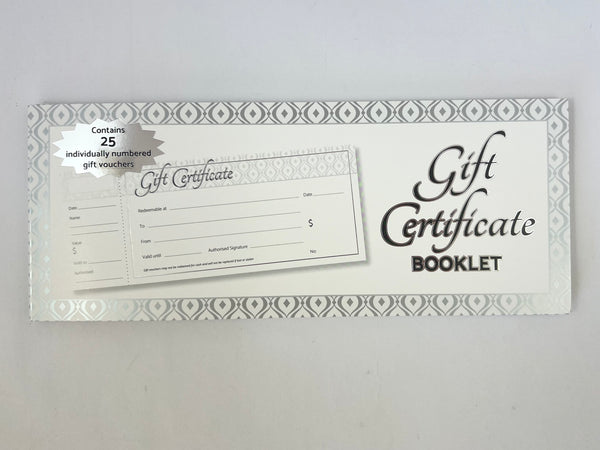 Gift Certificate Booklet of 25