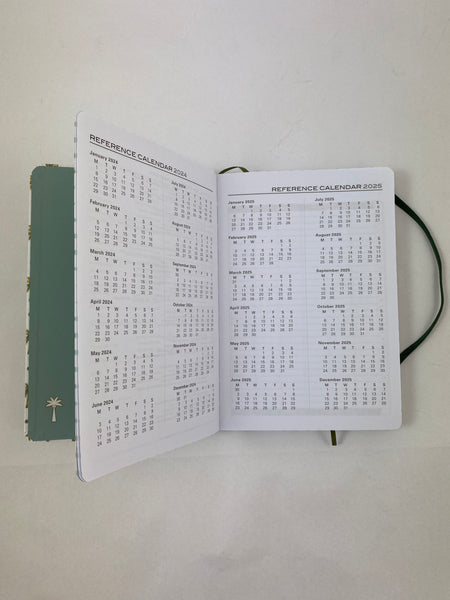 2024 A5 Diary Day to a Page - Palm Trees 30% OFF