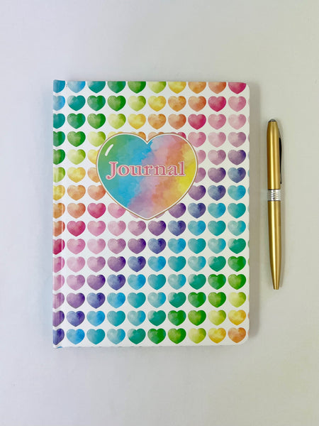 Journal A5 - Rainbow Hearts