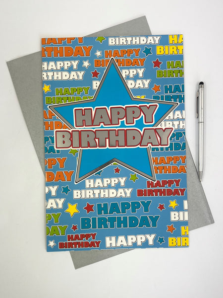 Large Card - Birthday Star