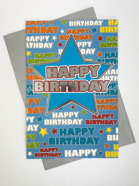 Large Card - Birthday Star