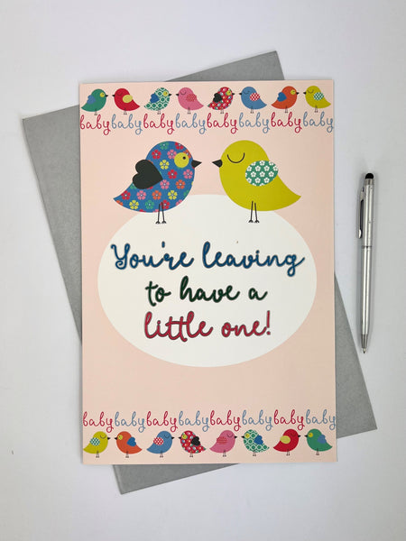 Large Card - Cute Birdies