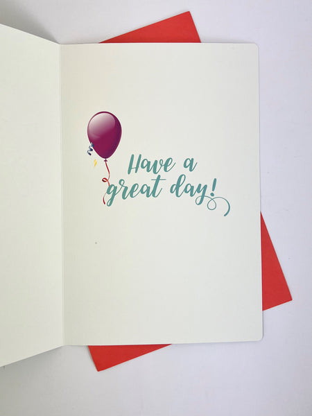 Large Card - Happy Birthday Balloons
