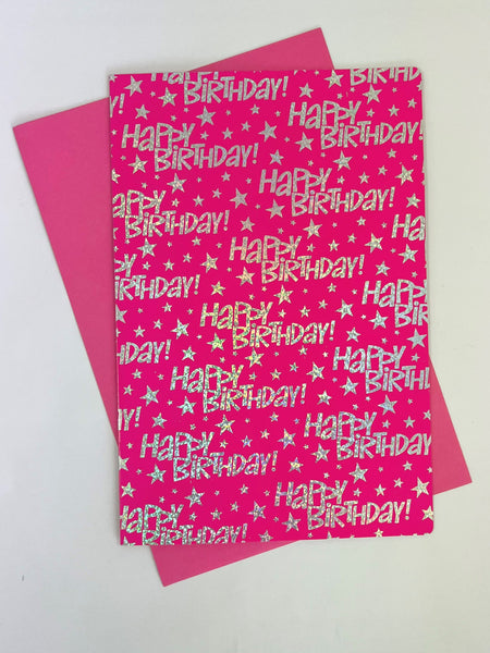 Large Card - Pink Birthday