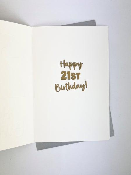 Large Card - 21st Birthday
