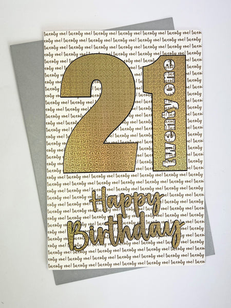 Large Card - 21st Birthday