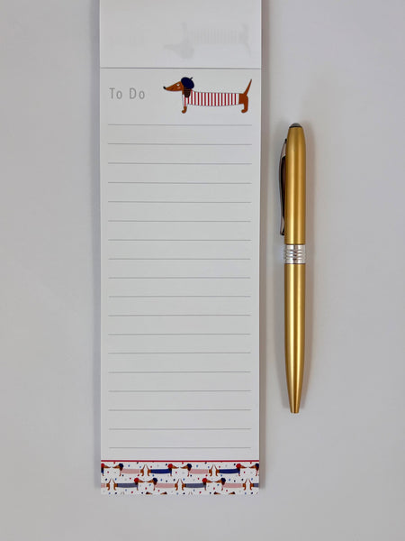 Magnetic List Pad - Sausage Dogs