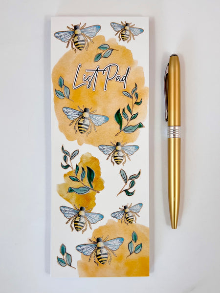 Magnetic List Pad - French Bees
