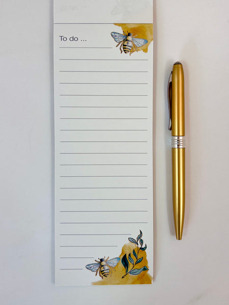 Magnetic List Pad - French Bees