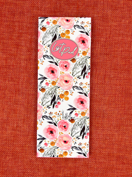 Magnetic List Pad - Rustic Floral
