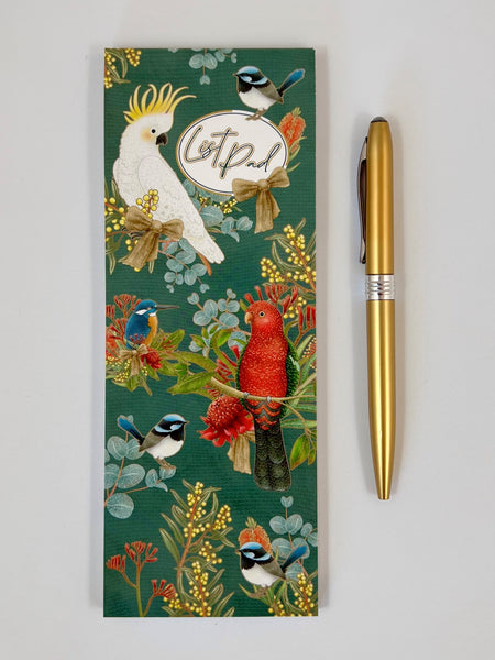 Magnetic List Pad - Native Birds