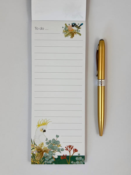 Magnetic List Pad - Native Birds