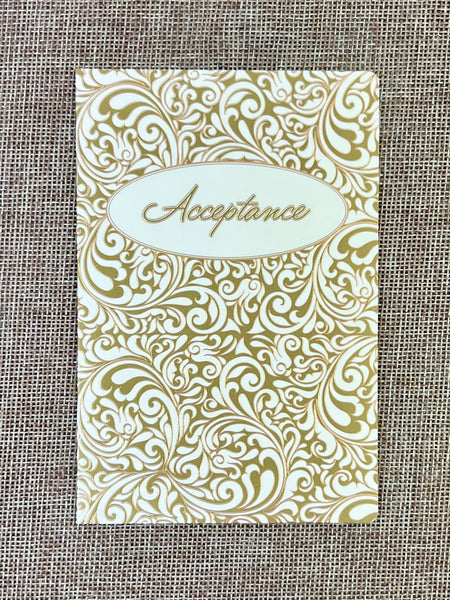 Acceptance Card - Gold
