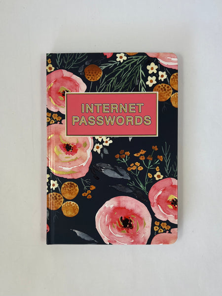 Password Book - A5 Rustic Floral