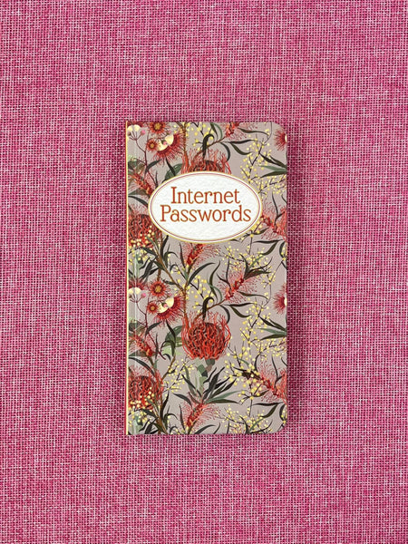 Password Book - Slim Australian Floral