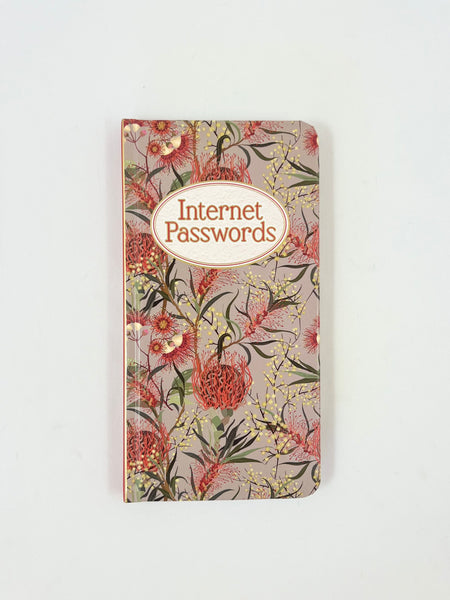 Password Book - Slim Australian Floral