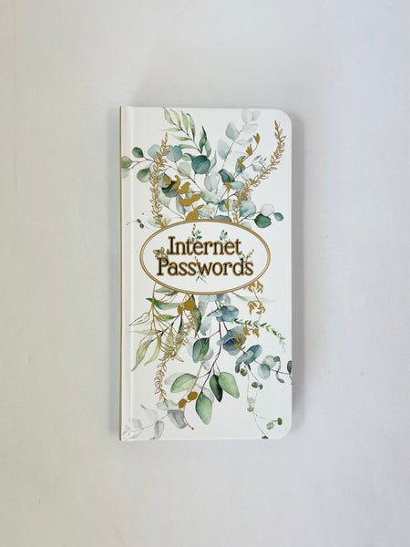 Password Book - Slim Eucalyptus
