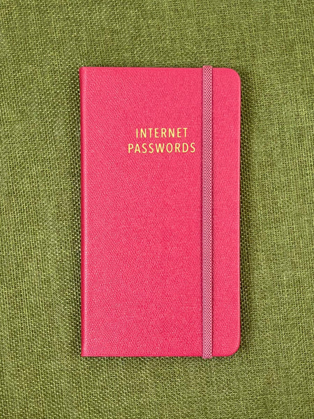Password Book - Slim Cherry