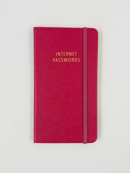Password Book - Slim Cherry