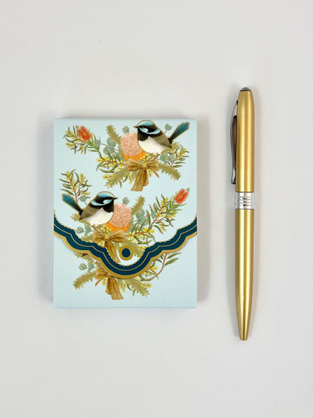 Purse Notepad - Blue Wren