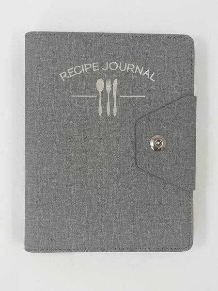 Luxury Recipe Journal Binder - Ash Grey
