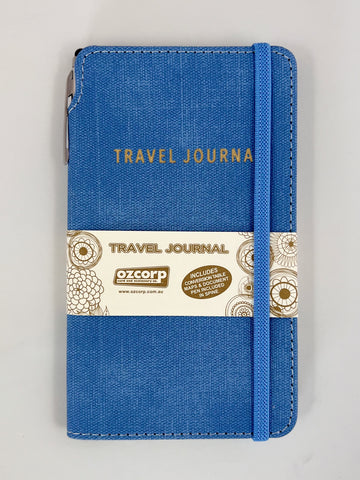 Travel Journal Slim - Blue w/ Pen
