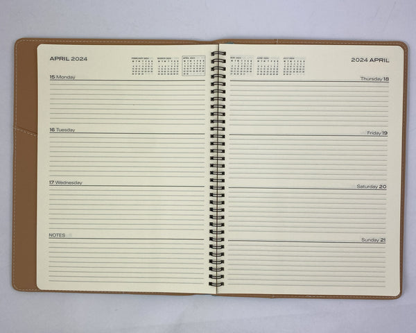 2024 A4 Diary Week to View CHERRY 50% OFF
