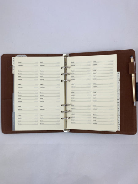 2024 Organiser Diary A5 Week to View - Classic Black 30% OFF