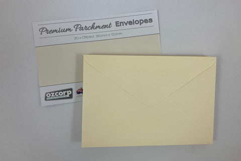 Envelope Set of 20 Parchment - Cream