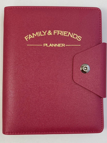 Family & Friends Planner Binder - Cherry