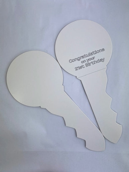 Keepsake Key  -Multi Happy Birthday 21st