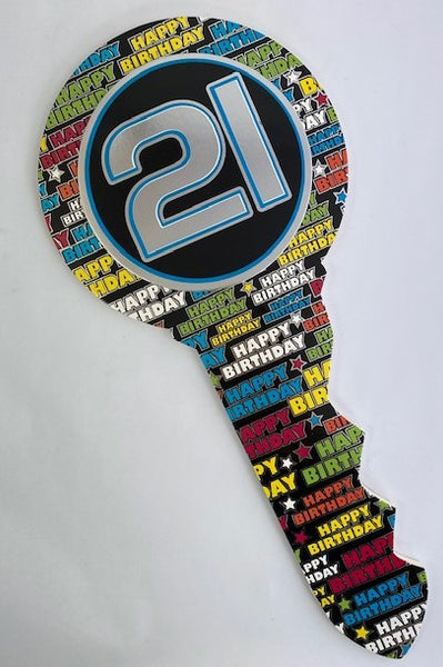 Keepsake Key  -Multi Happy Birthday 21st