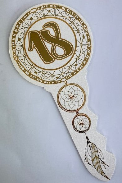 Keepsake Key - Gold Dreamcatcher 18th