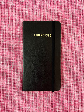 Slim Address Book - Black